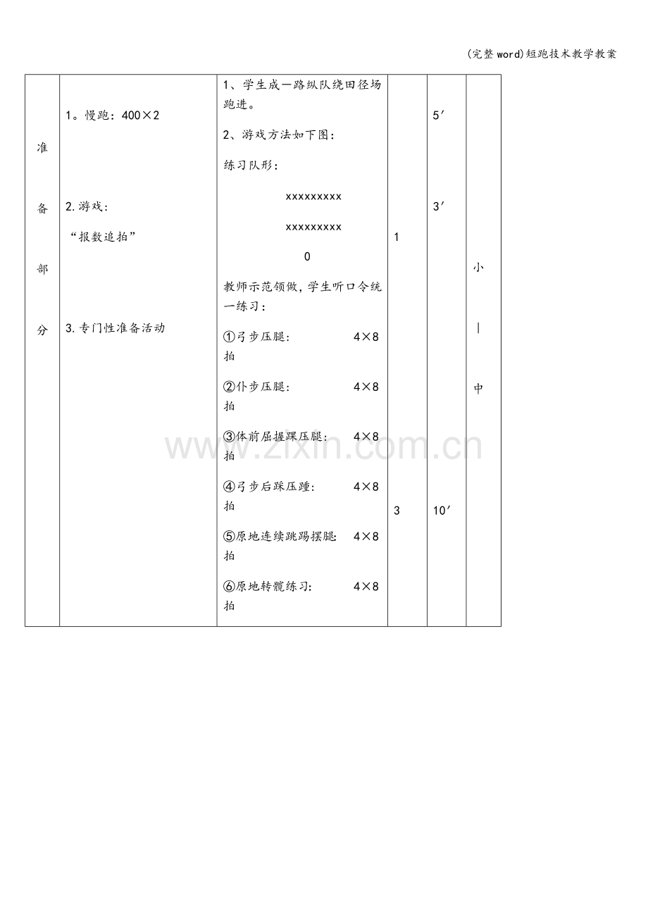 短跑技术教学教案.doc_第3页