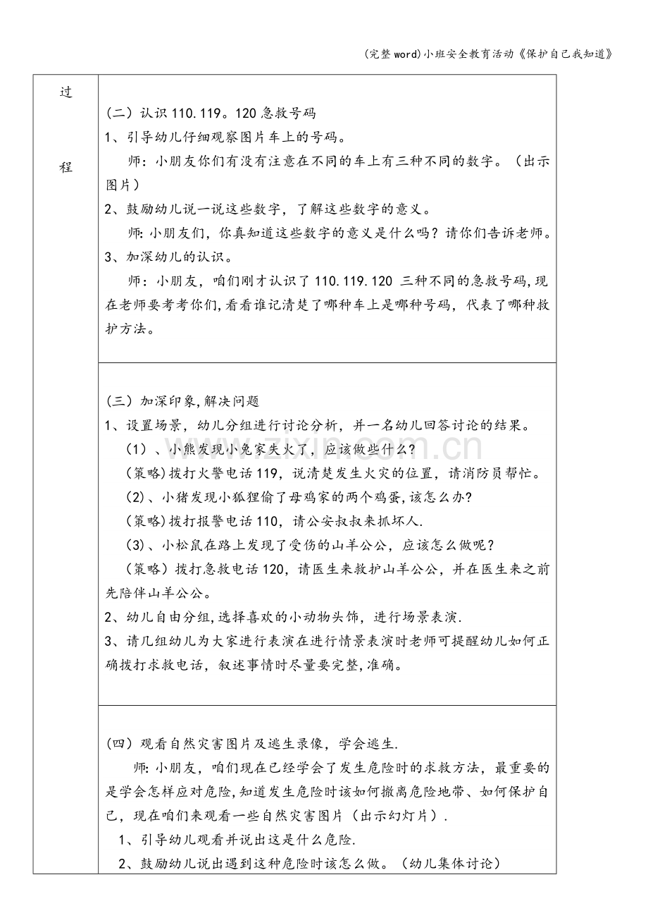 小班安全教育活动《保护自己我知道》.doc_第2页