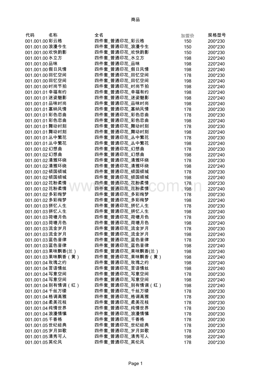 立天加盟价目表(ppt文档).xls_第1页