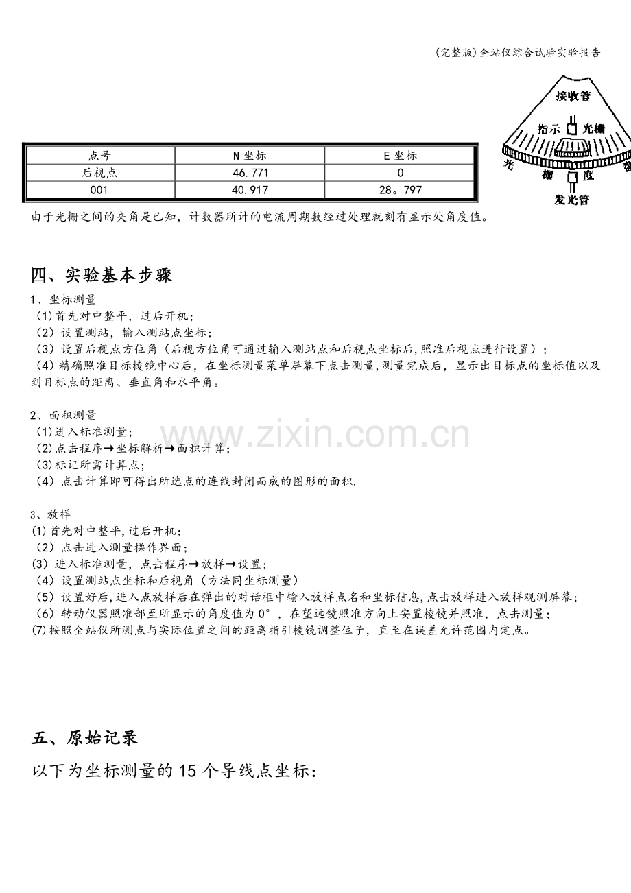 全站仪综合试验实验报告.doc_第2页