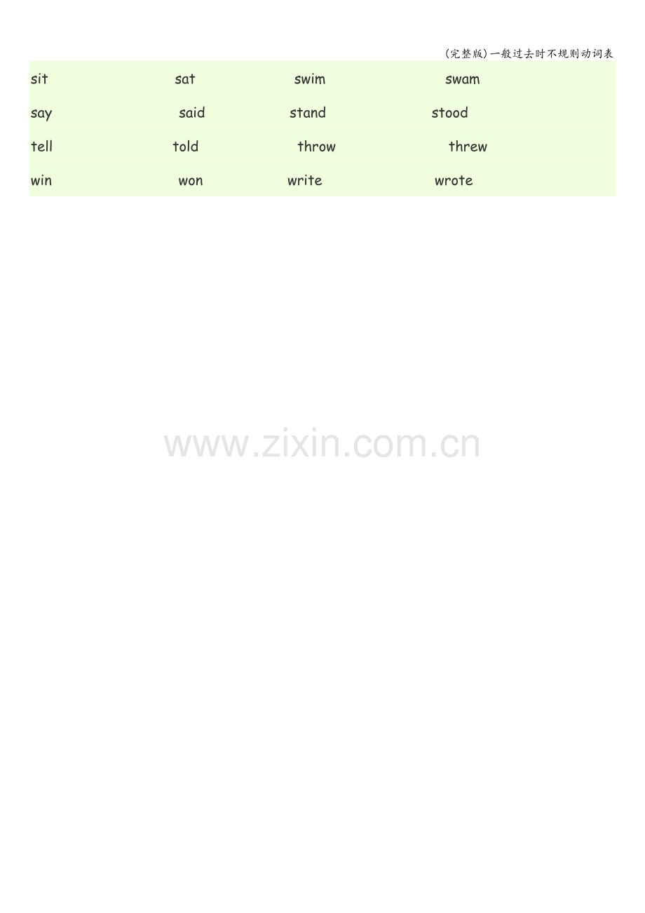 一般过去时不规则动词表.doc_第2页