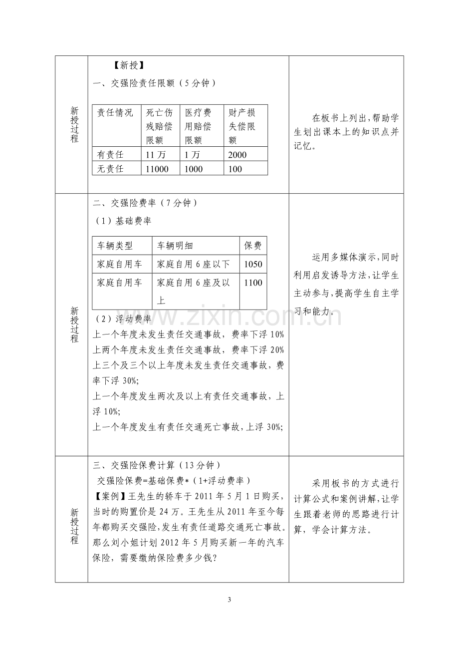 《汽车保险与理赔》说课稿.doc_第3页