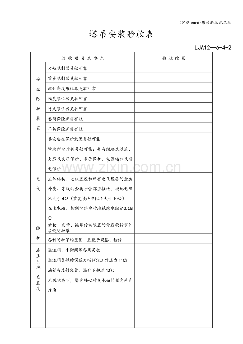 塔吊验收记录表.doc_第3页