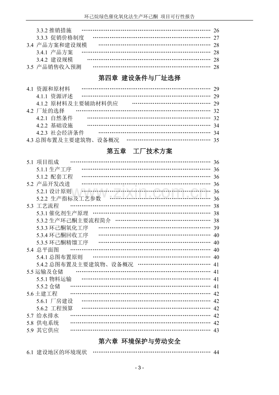 环己烷绿色催化氧化法生产环己酮项目可行性研究报告2.doc_第3页