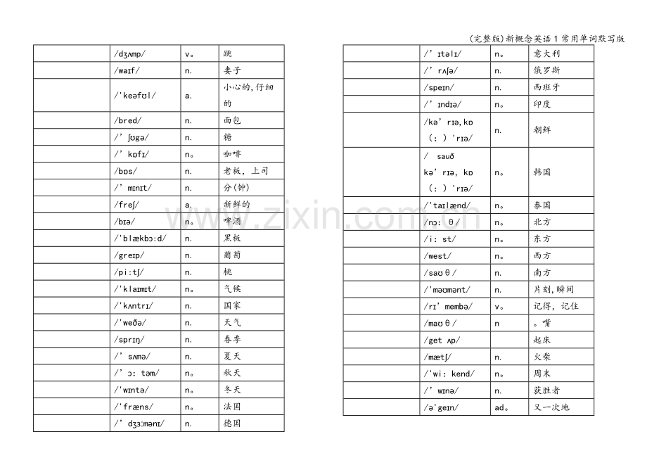 新概念英语1常用单词默写版.doc_第2页