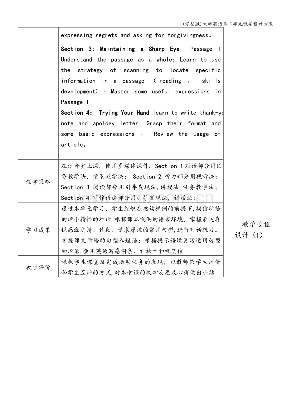 大学英语第二单元教学设计方案.doc_第2页