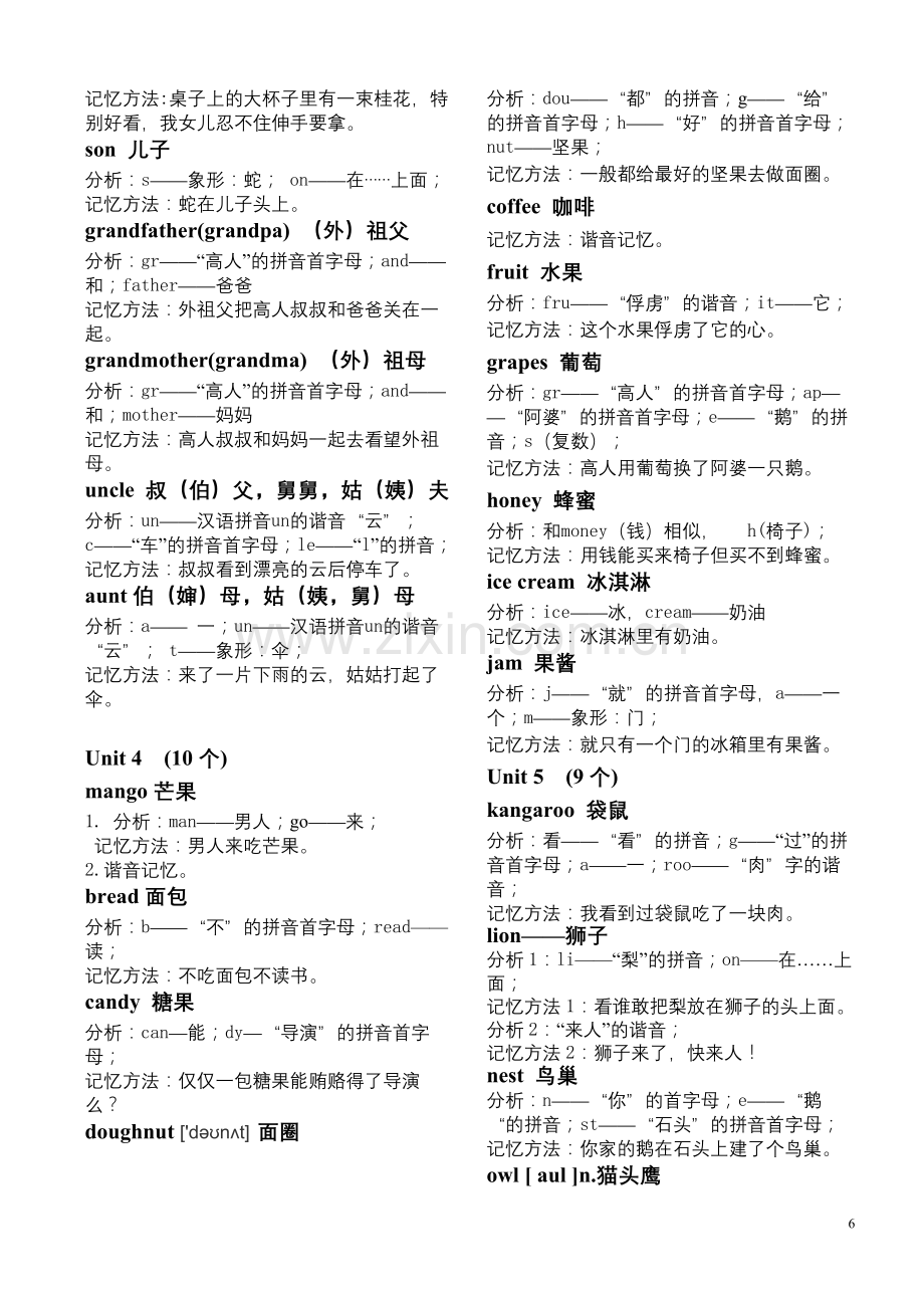 小学三年级英语下册词汇速记-人教精通.pdf_第2页