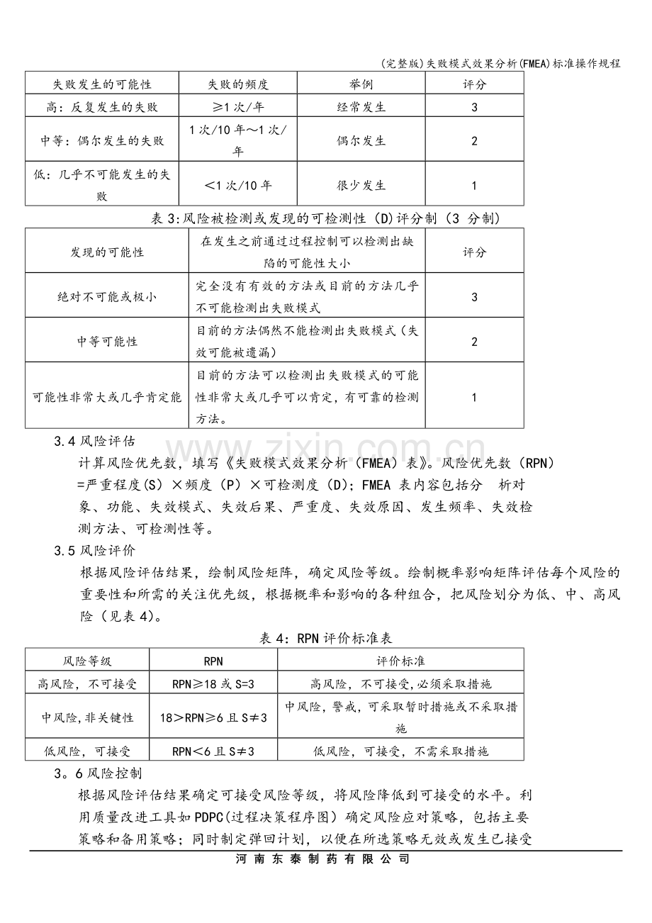 失败模式效果分析(FMEA)标准操作规程.doc_第3页