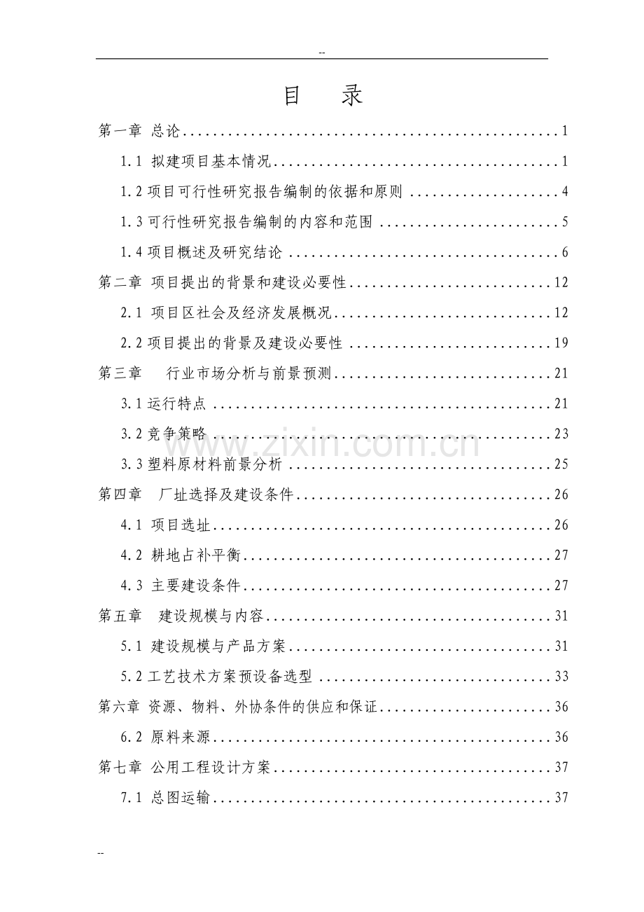 新建年生产6000吨塑料集装袋项目建设可行性研究报告-106页优秀甲级资质建设可研.doc_第1页