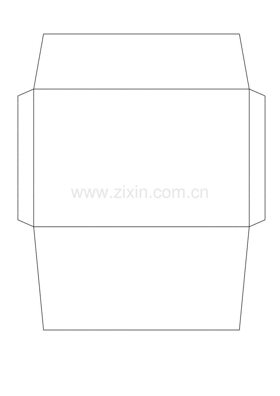 A4纸尺寸-空白信封.xls_第1页