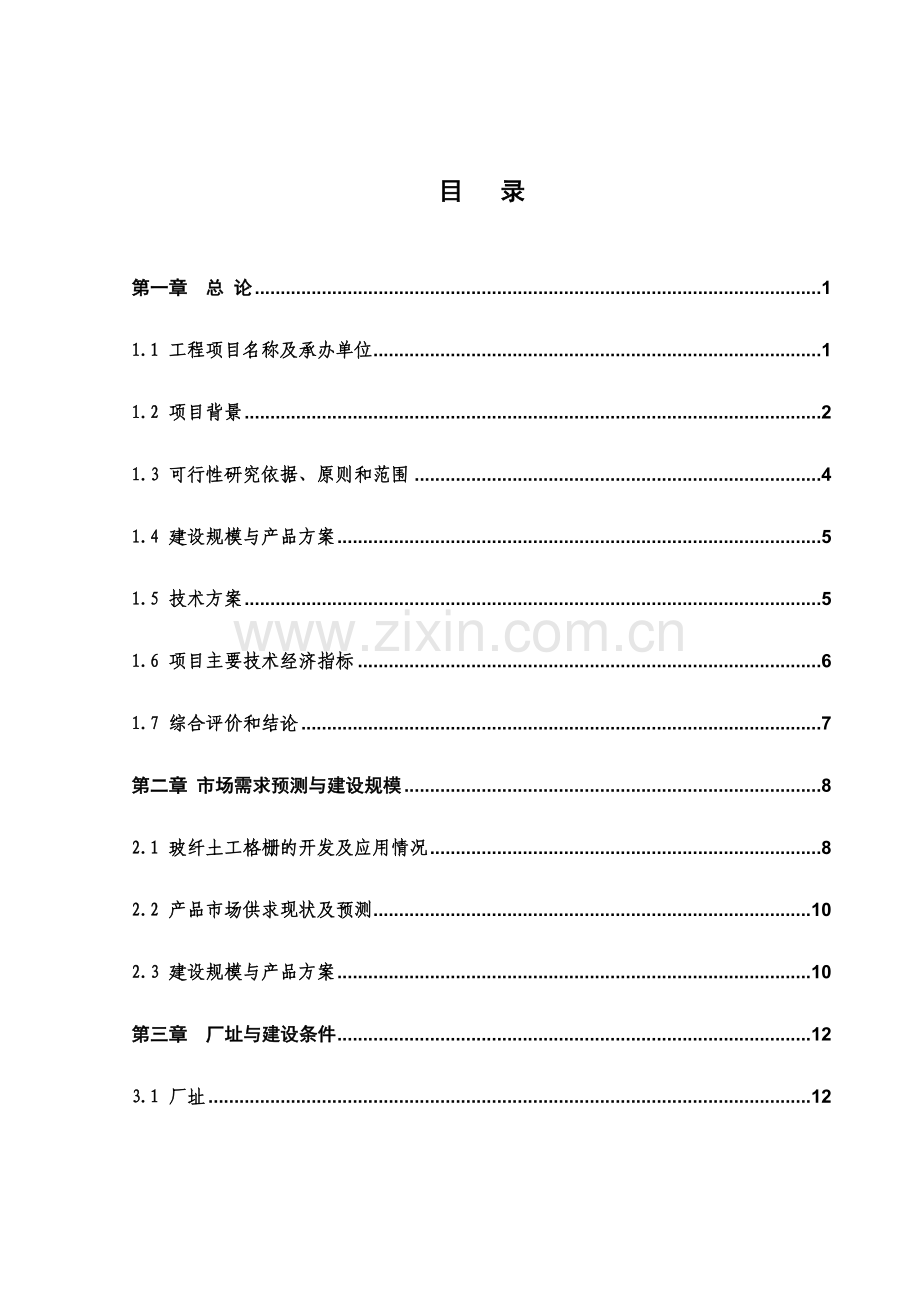 800平方米土工格栅生产线工程项目可行性研究报告(优秀项目可行性研究报告).doc_第2页