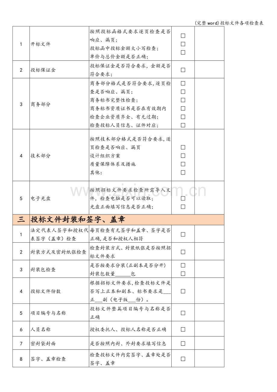 投标文件各项检查表.doc_第2页