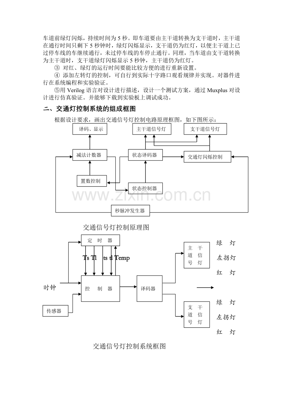 交通灯控制器的Verilog程序.doc_第3页