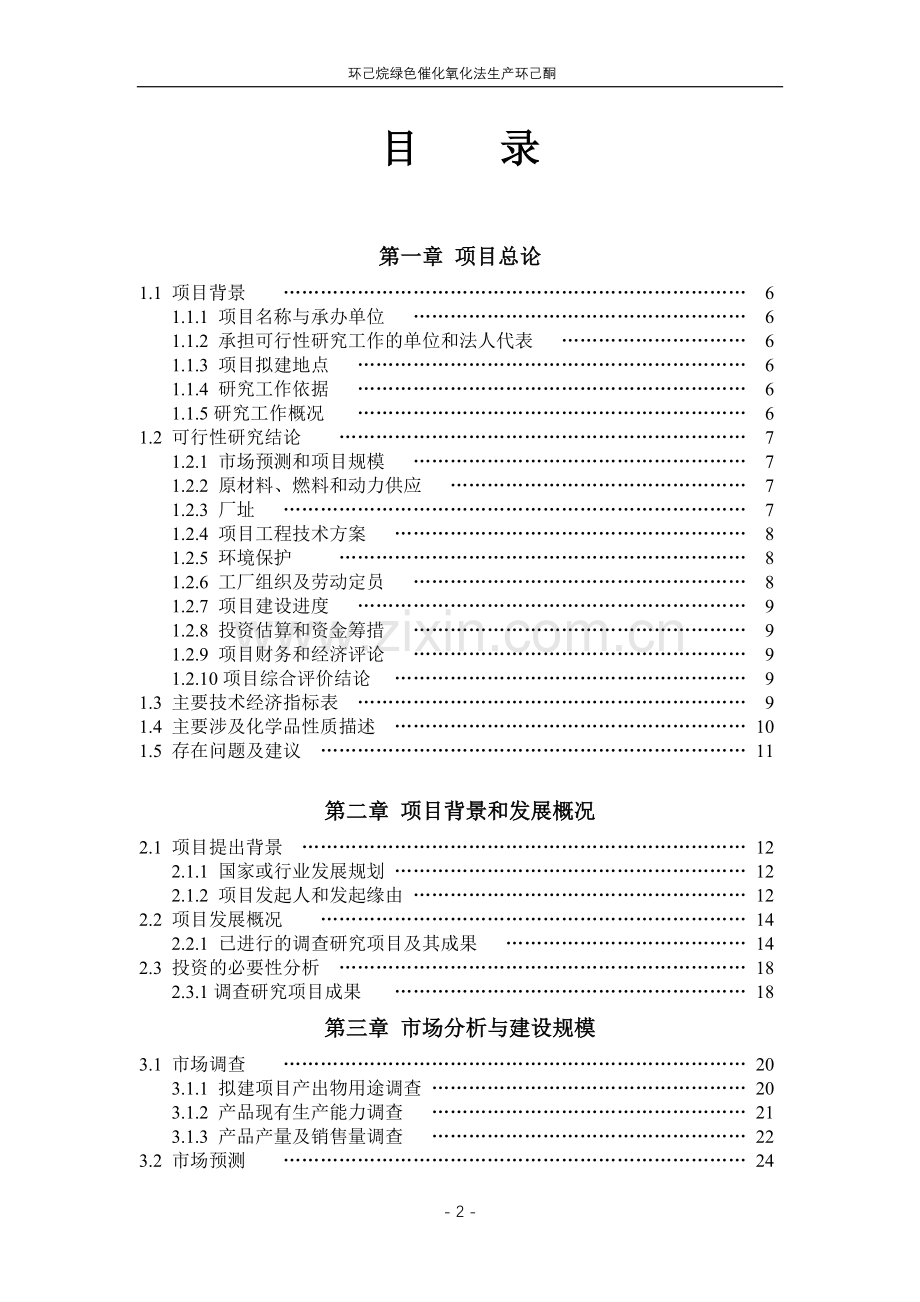 环己烷绿色催化氧化法生产环己酮可行性研究报告.doc_第2页