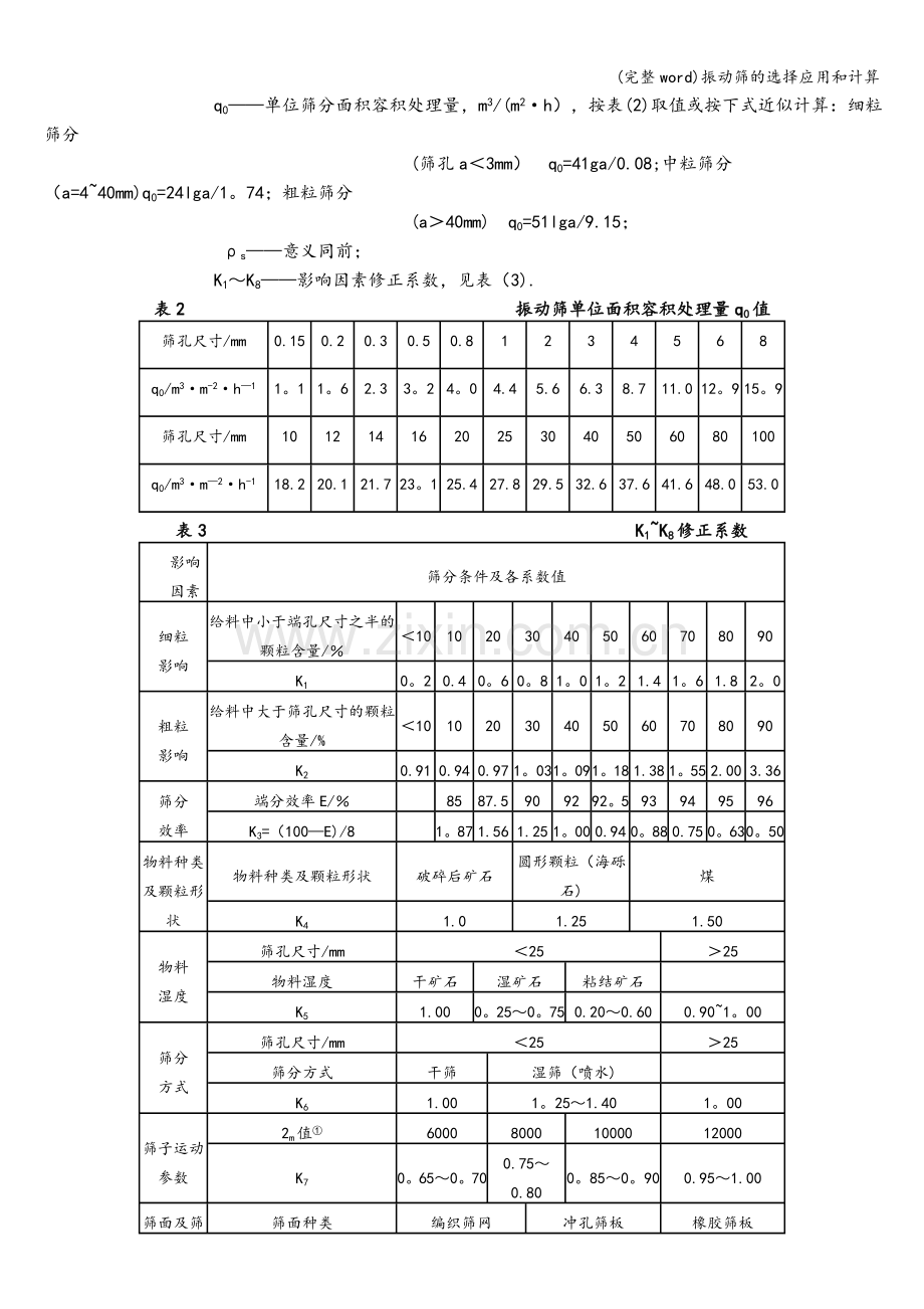 振动筛的选择应用和计算.doc_第3页