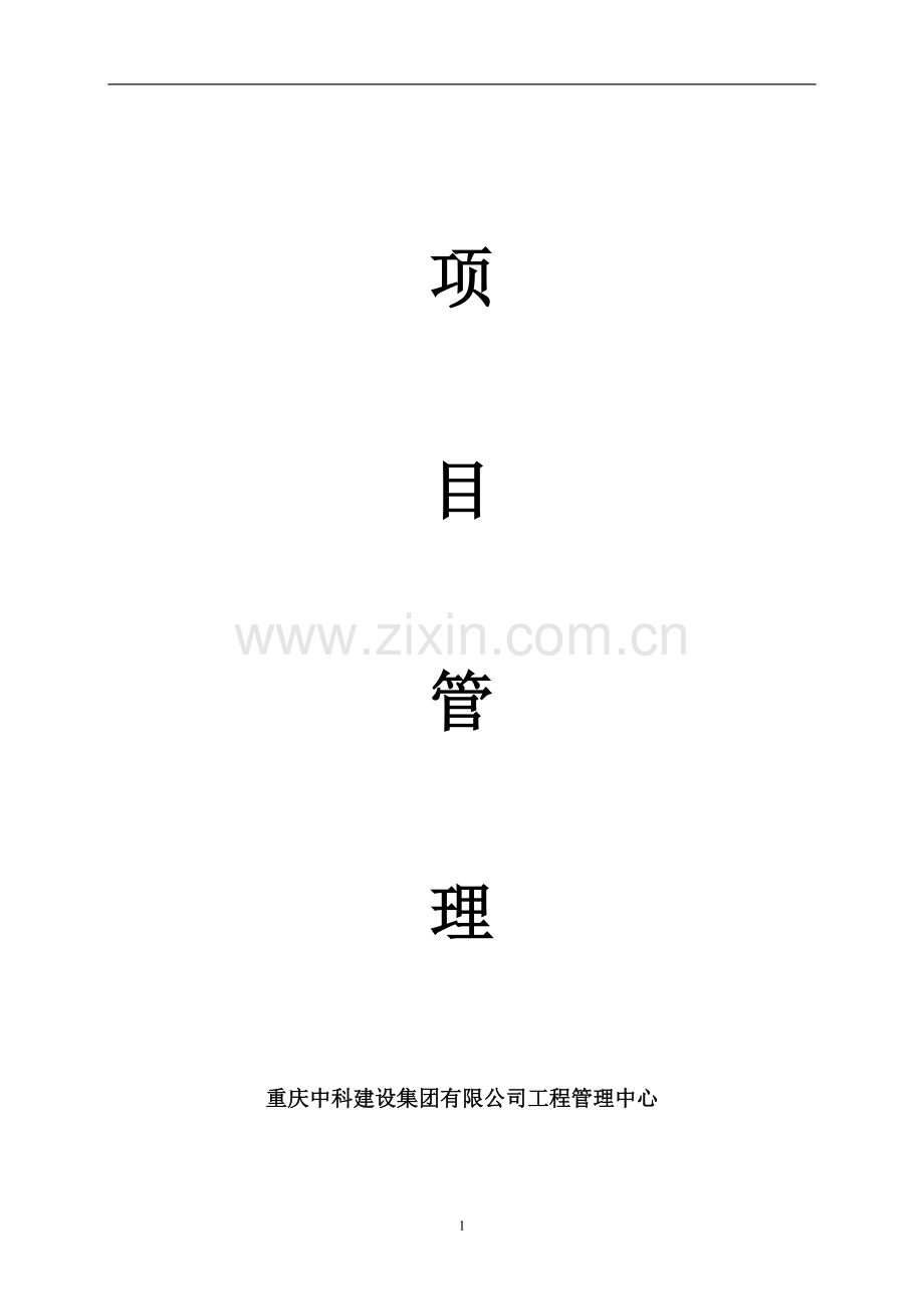 建设集团有限公司项目立项管理-毕设论文.doc_第1页