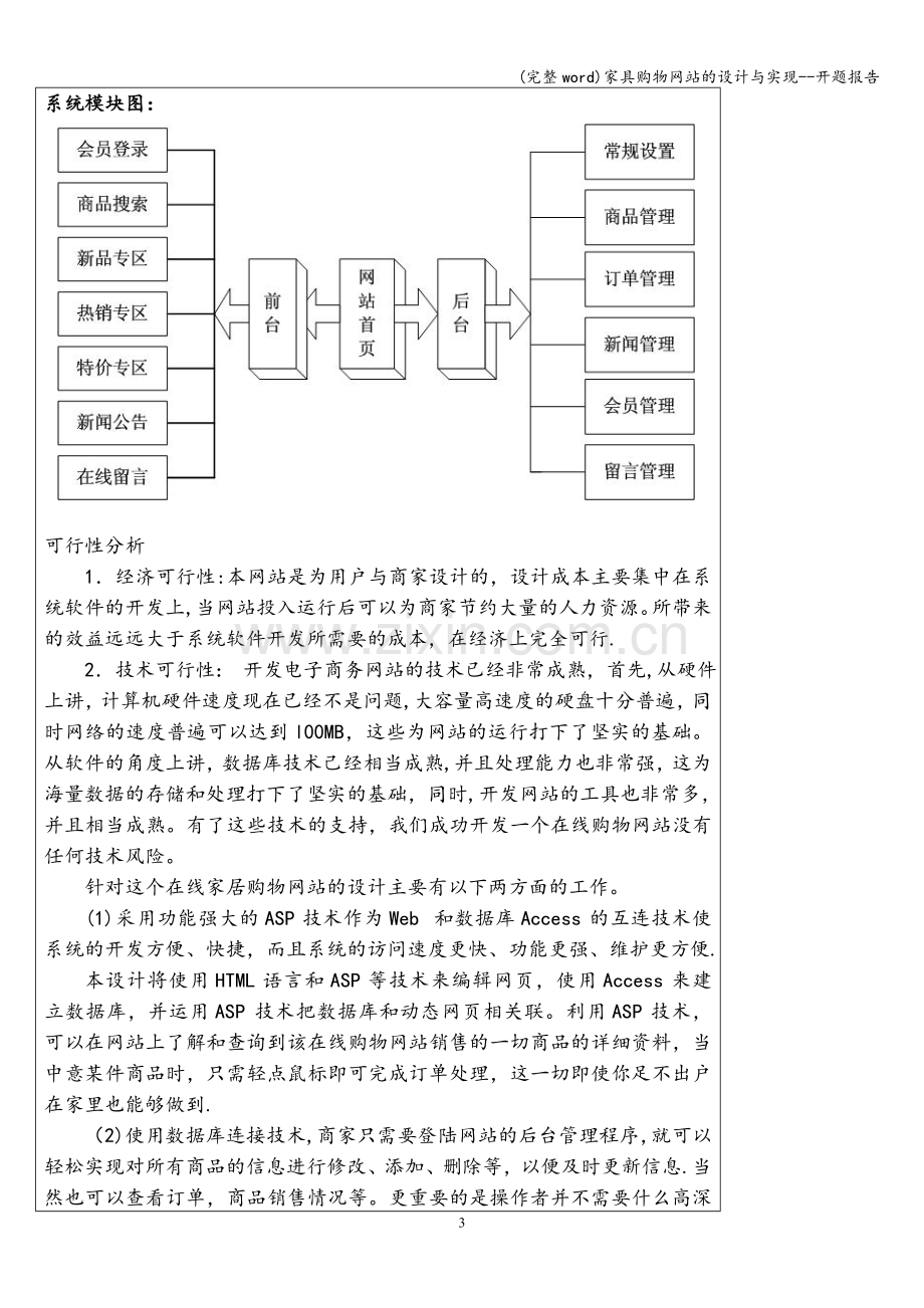 家具购物网站的设计与实现--开题报告.doc_第3页