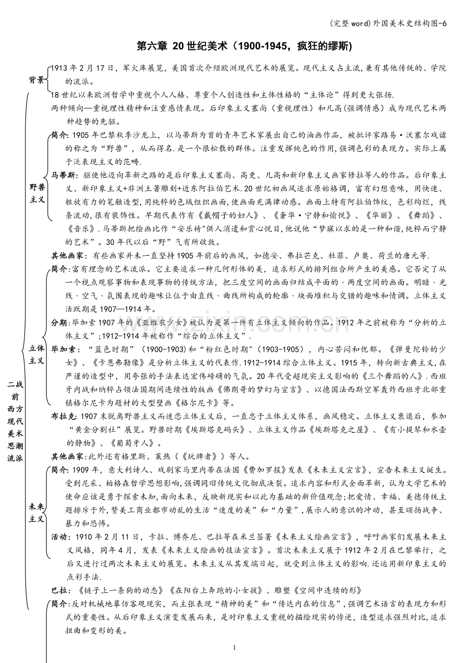 外国美术史结构图-6.doc_第1页