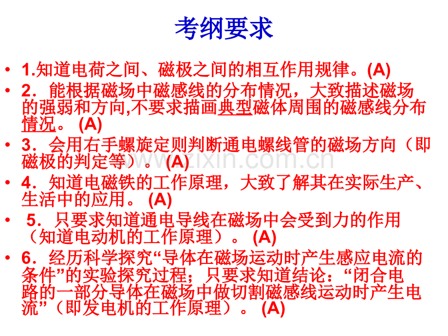 2017年中考物理复习：电磁联系复习-(共15张PPT).ppt_第2页