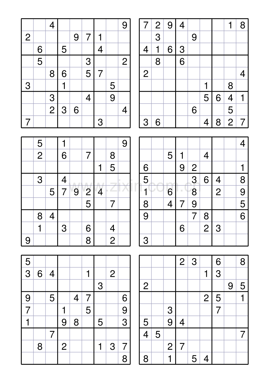 9×9标准数独题目2000题.pdf_第2页