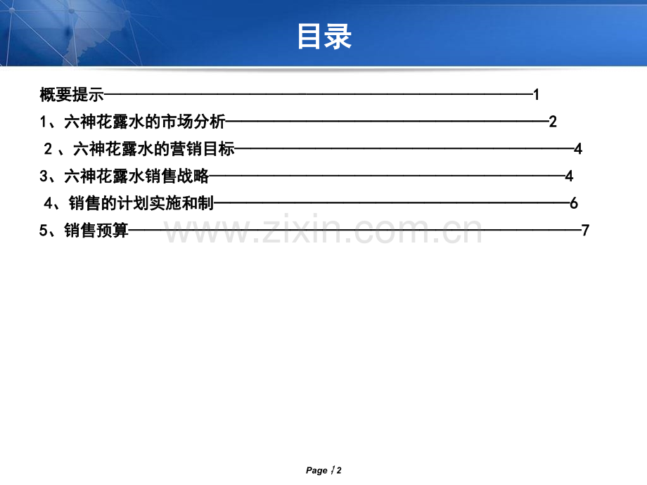 六神花露水的营销策划方案.ppt_第2页