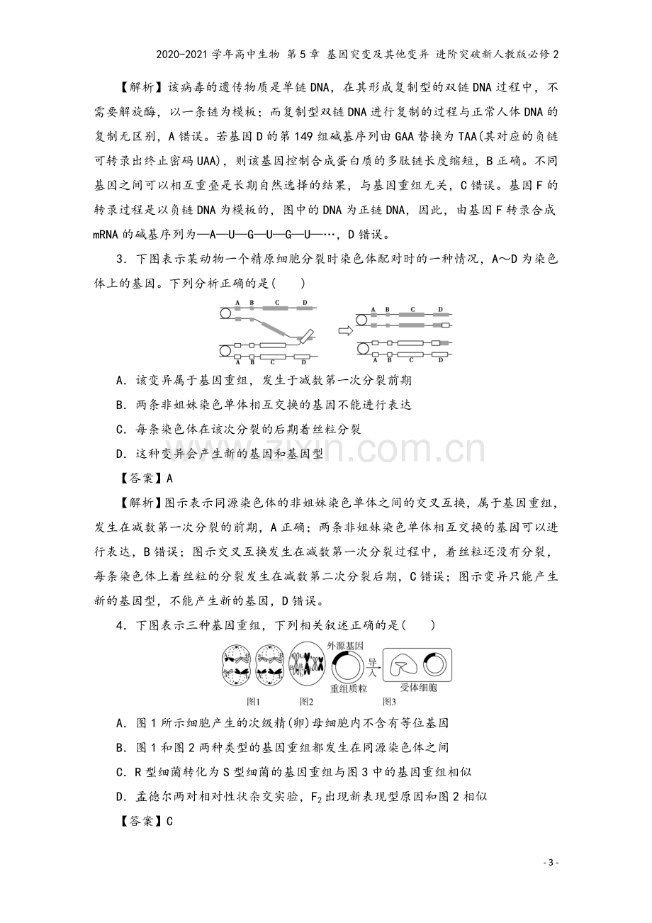 2020-2021学年高中生物-第5章-基因突变及其他变异-进阶突破新人教版必修2.doc_第3页