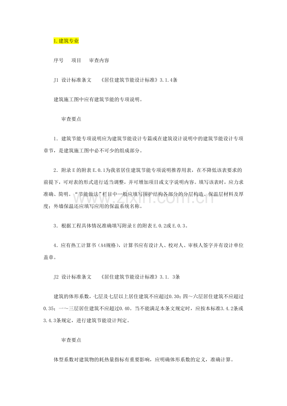 山东省建筑节能施工图设计审查要点.doc_第2页