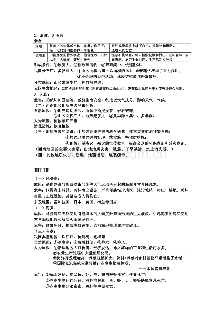 地理选修自然灾害与防治知识点大全.doc_第3页