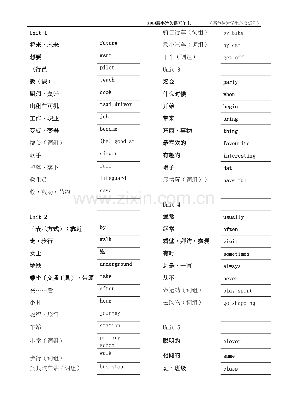 版牛津英语五年上册单词表.docx_第1页