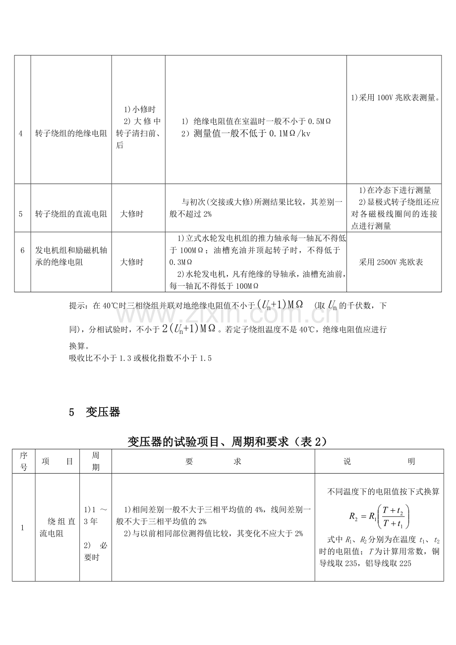 第二部分发电厂电气设备预防性试验规程.doc_第3页