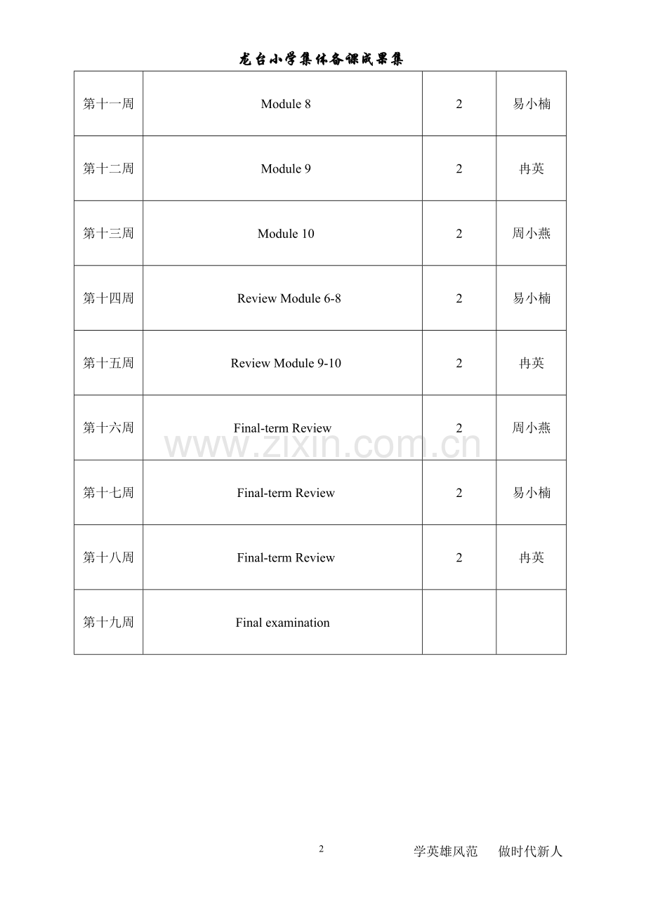 外研版三年级起点五年级下册英语集体备课教案.doc_第2页