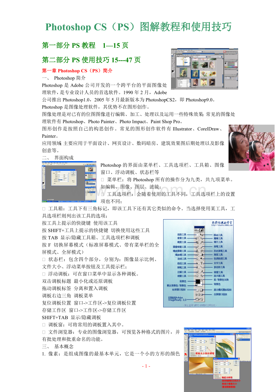 PhotoshopCS6(PS)基础教程使用(图解)下载提供学列号.doc_第1页