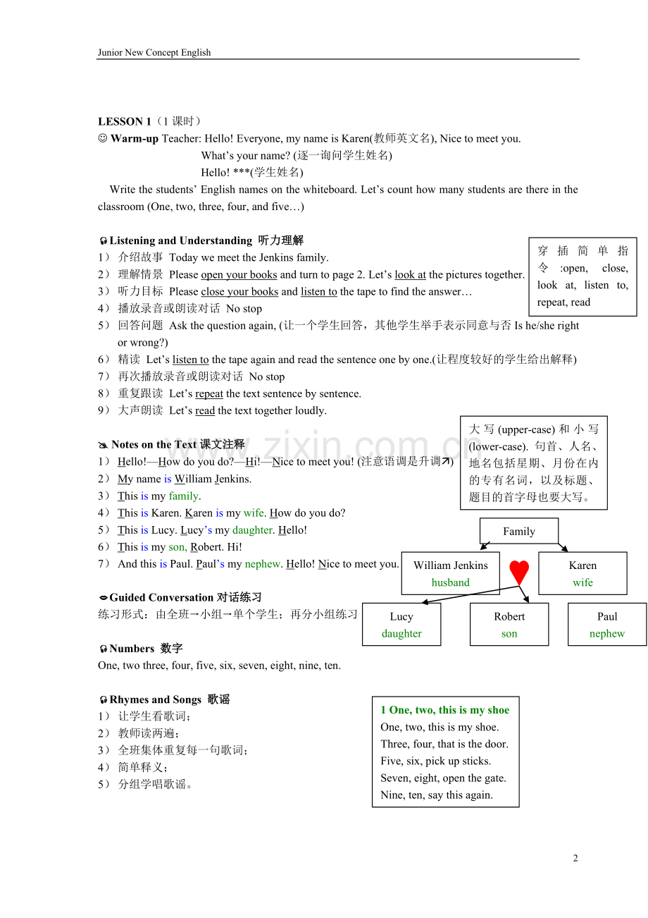 新概念英语青少版1A教案2018.doc_第2页