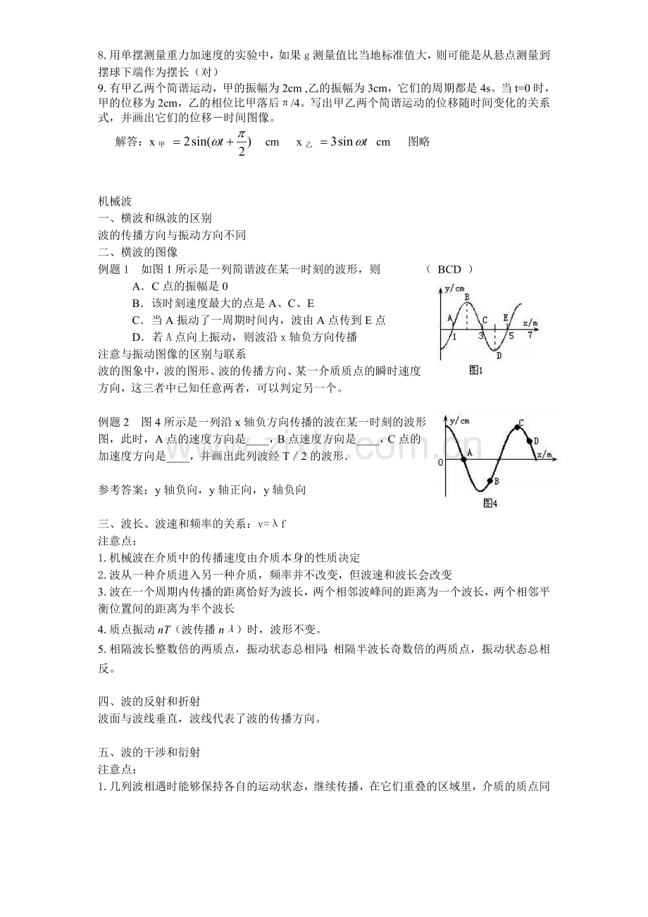 选修3-4知识点罗列.doc_第2页