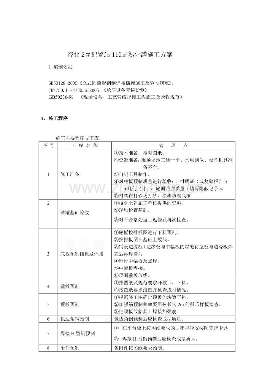 杏北2配置站施工方案.doc_第1页