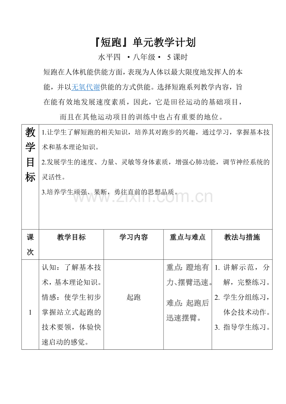 短跑教学设计.doc_第1页