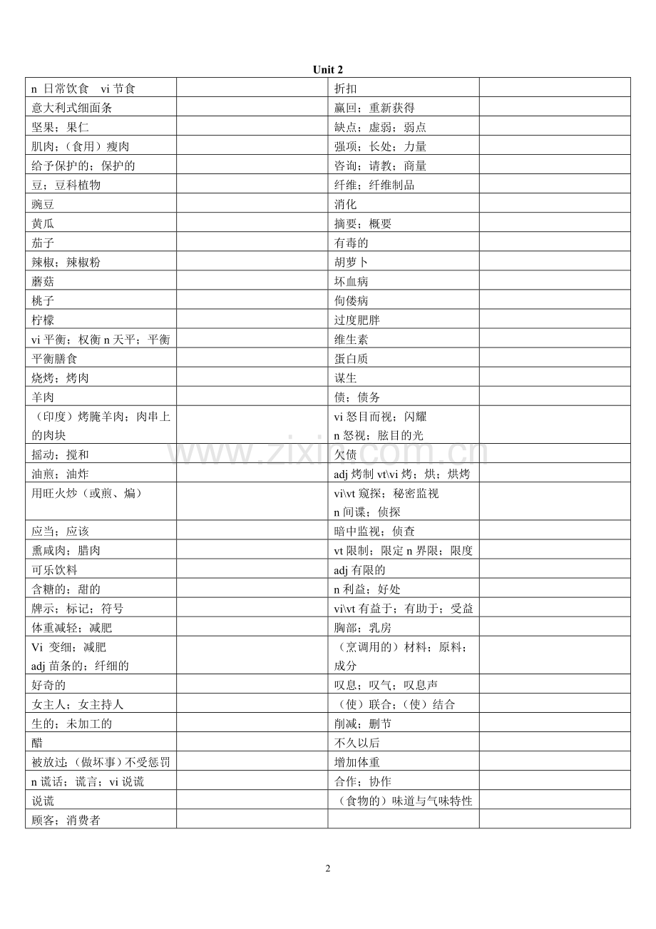 人教英语必修3单词默写表.doc_第2页