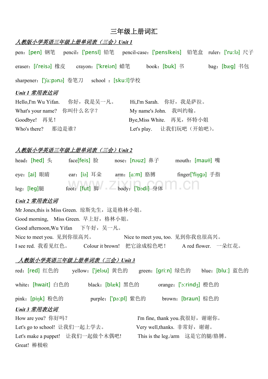 人教版小学3-6年级英语单词表(2).doc_第1页