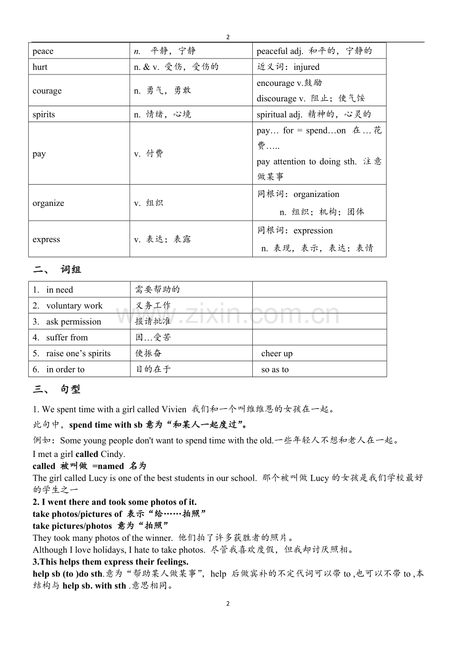 深圳牛津八年级下unit1-知识点归纳和练习.doc_第2页