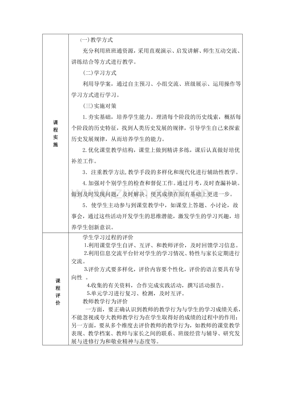 2018人教版七年级上册历史课程纲要.doc_第2页