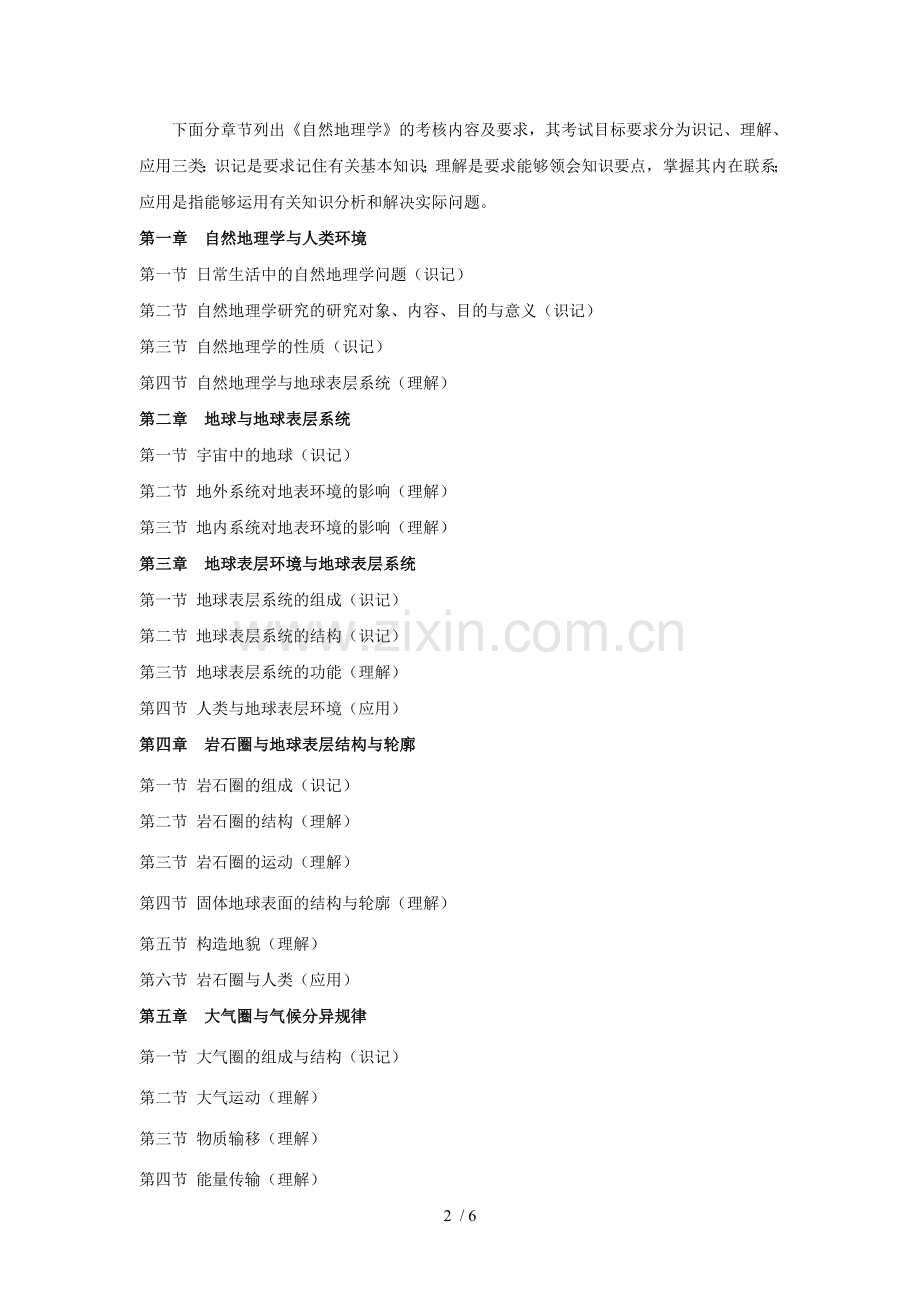 《自然地理学》考试大纲.doc_第2页