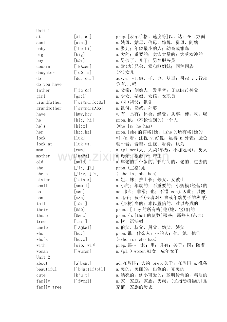 带音标小学三年级英语下册单词.doc_第1页