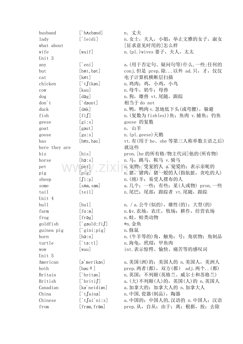 带音标小学三年级英语下册单词.doc_第2页