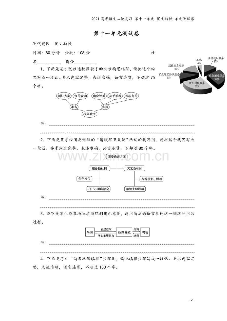 2021高考语文二轮复习-第十一单元-图文转换-单元测试卷.docx_第2页