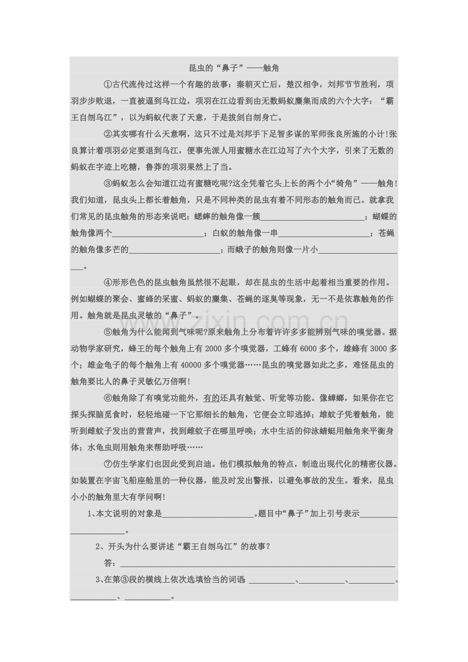 六年级说明文阅读.doc_第1页