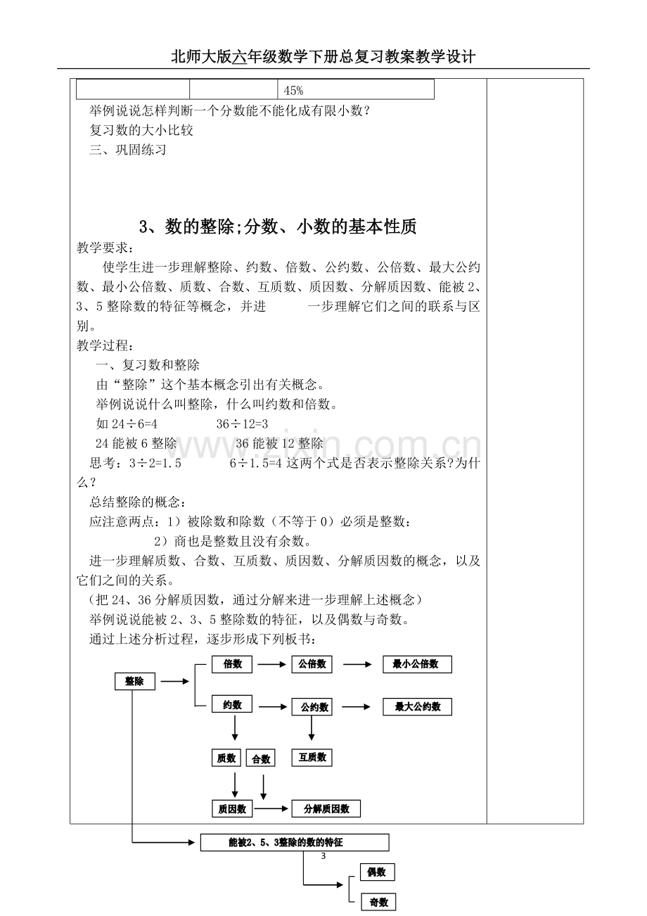 新北师大版六年级数学下册总复习教案.doc_第3页