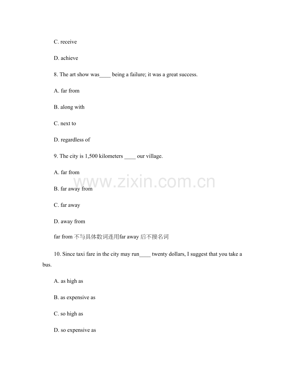 外研版必修一英语Module1单元测试题.doc_第3页