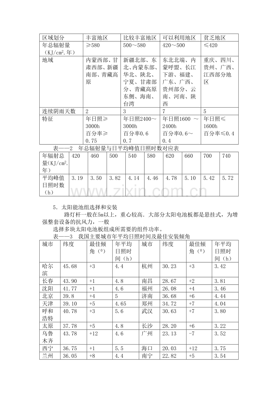 太阳能路灯设计方案计算方法及依据.doc_第2页