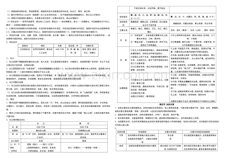 人教版地理八年级上册知识点总结.doc_第3页