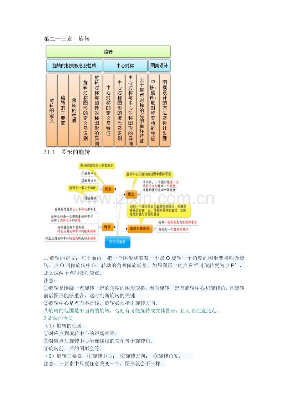 第二十三章旋转知识点.doc_第1页